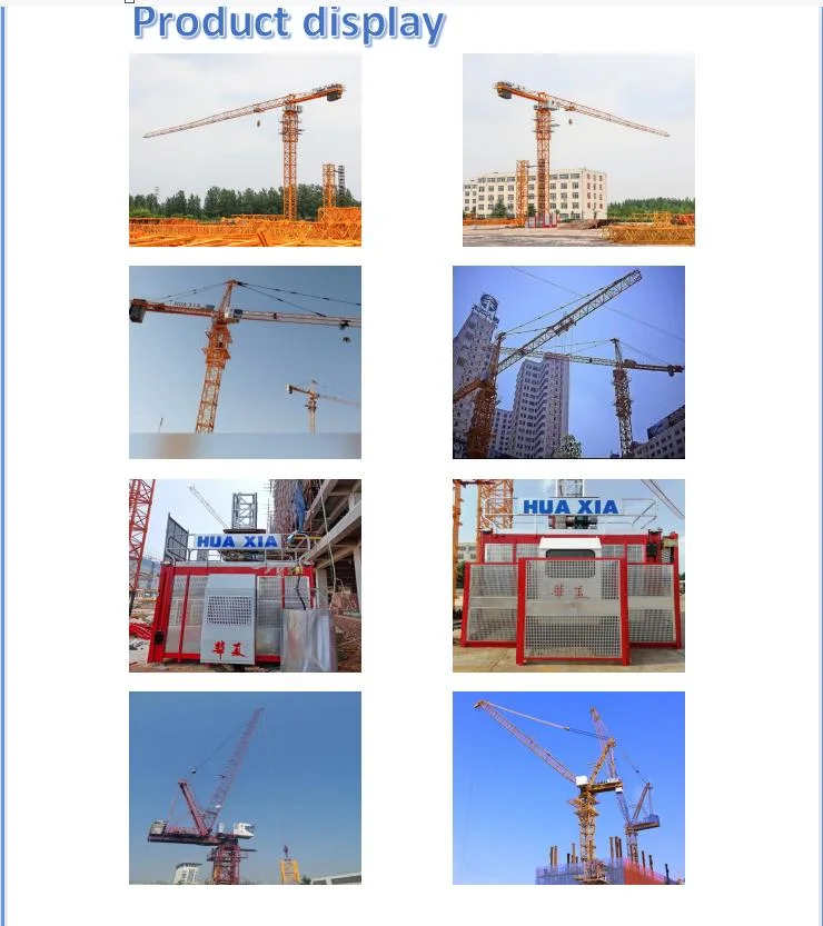 Made in China Luffing Jib Crane Luffing Jib Crane Hammerhead Tower Crane