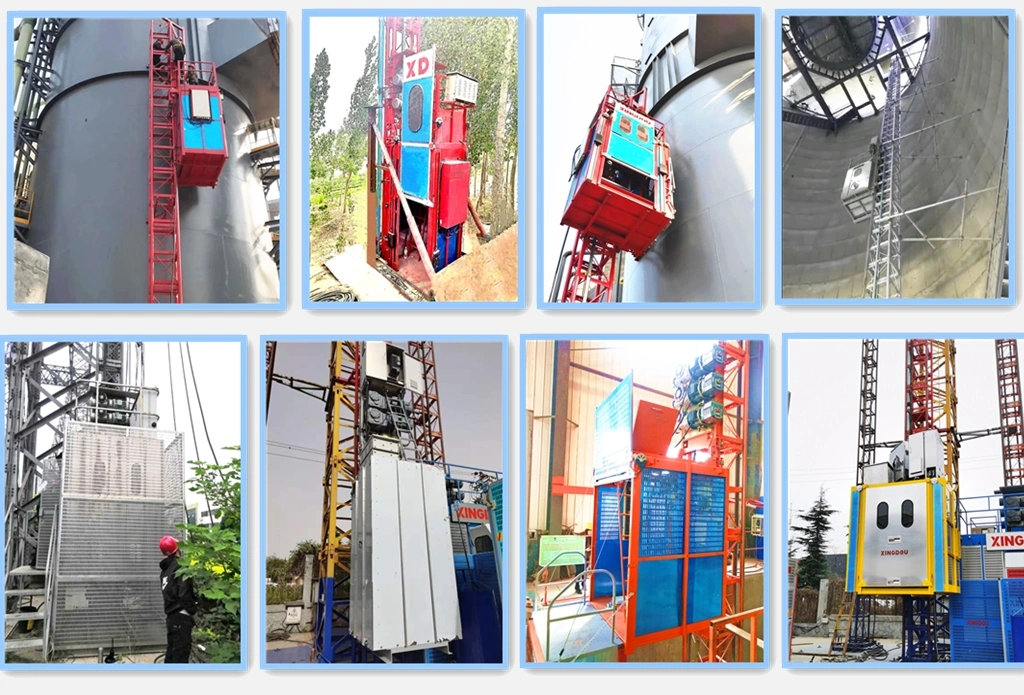 CE Approved Building Construction Elevator Labor Materials Lifting Passenger Hoist