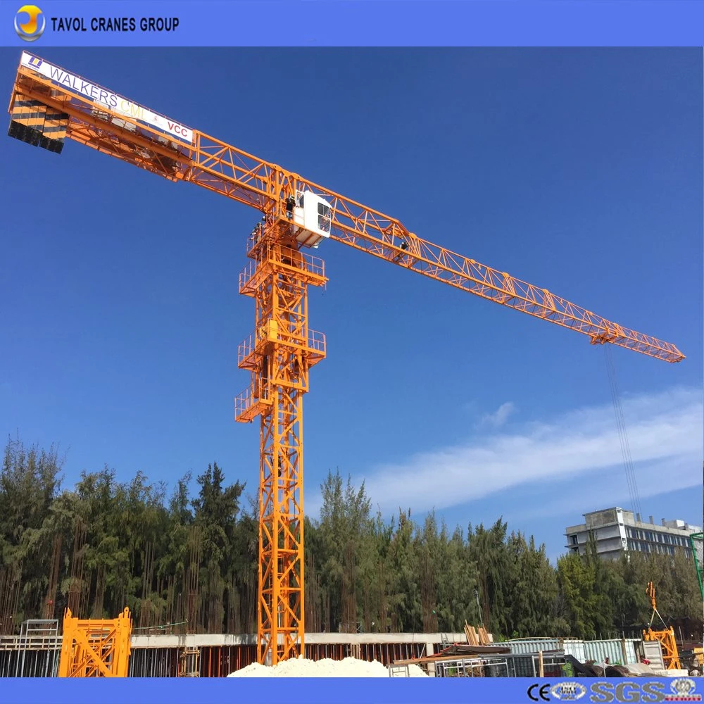 6ton Tower Crane 56m Jib Qtz80 Tower Crane Spare Parts